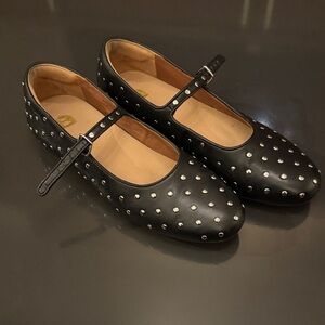 Bared Footwear Studded Mary Jane Flats